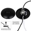 Black Floor Lamp Foot Switch with Step-on-Button Plastic Round Floor Foot Switch  Electrician