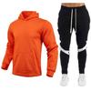 220g Solid Color Pullover Men's Women's Hoodie Sports Set Fleece Hooded Sweatshirt