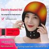 Far-Infrared Heated Cap for Warmth and Cold Protection, Outdoor Travel, Down Feather, Migraine Relief.