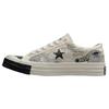 One Star Series Comfortable and Versatile Low-Top Canvas Shoes Unisex Black & White