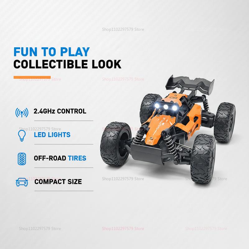 2026 New Alloy RC Car 1:32 2.4G Model With LED Light 2WD Off-road Remote Control Climbing Vehicle Outdoor Drift Car Kid Gift Toy