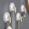 4/8Pcs Creative Shell Shape Wall Hook Bathroom Multifunction Punch-Free Hooks Coat Hanger Home Decoration Self-Adhesive Hooks