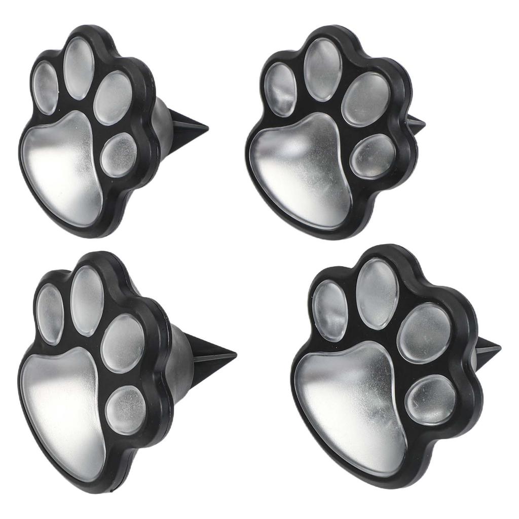 All-Weather Resistant Paw Print Outdoor Lights Solar Garden Lights