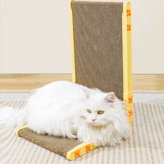 Cat Scratching Post Vertical Horizontal Design Corrugated Paper Boards Foldable Cat Furniture Protector Cat Claw Sharpening