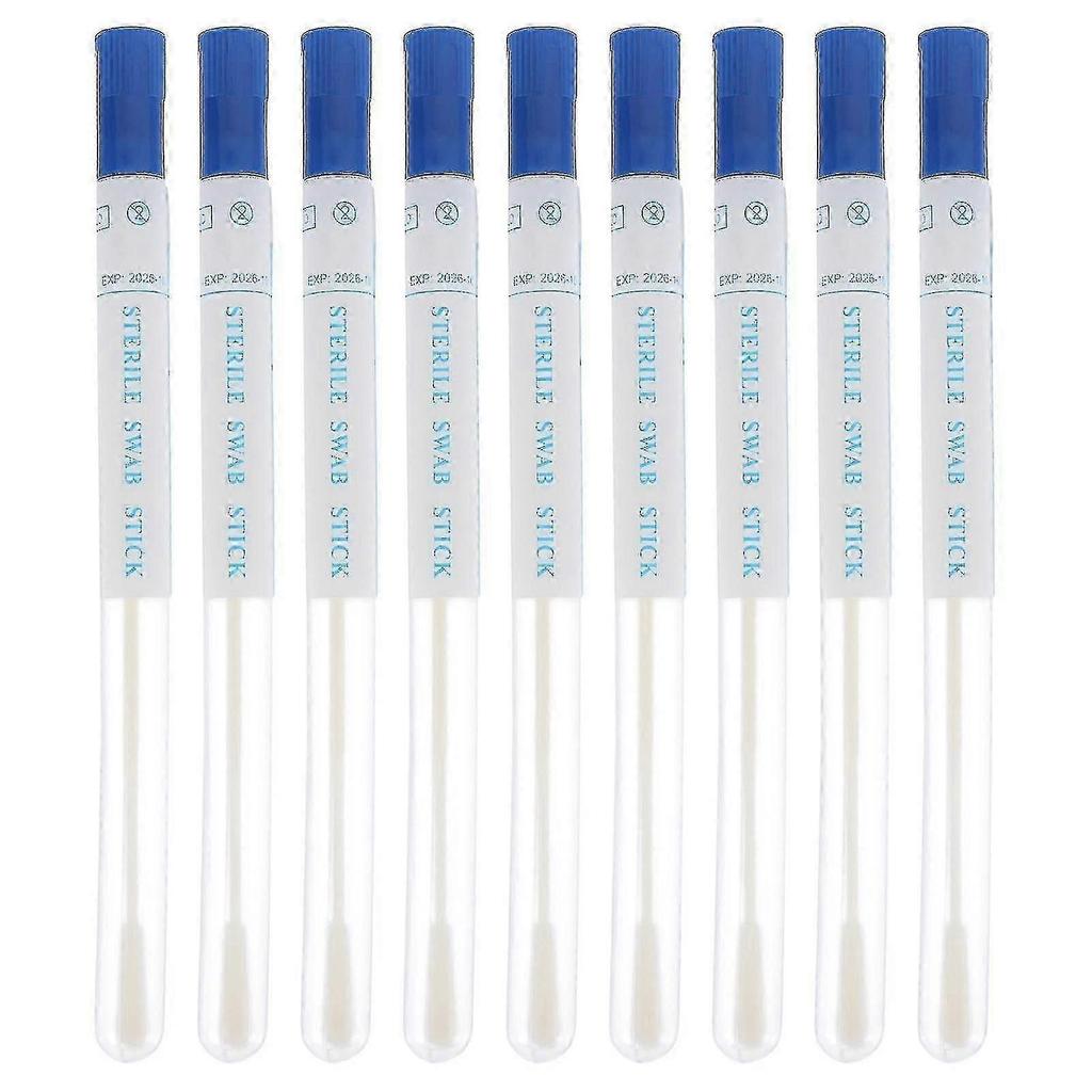 50-Pack Sterile Disposable Sample Collection Swabs Medical Grade for Laboratory Testing Use