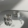 European American S925 Retro 'B' Letter Index Finger Ring - Women's Cold Style Tail Ring