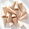 1-20Pack Natural Wood Cone Ring Holder Finger Jewelry Display Stand Organizer for DIY Craft