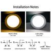 LED Einbaustrahler 5W 9W 12W 15W 18W Einbau Rund LED Deckenleuchte 110V 220V DC12V 24V Panel Leuchten Innenbeleuchtung Warm/Kaltweiß KTY