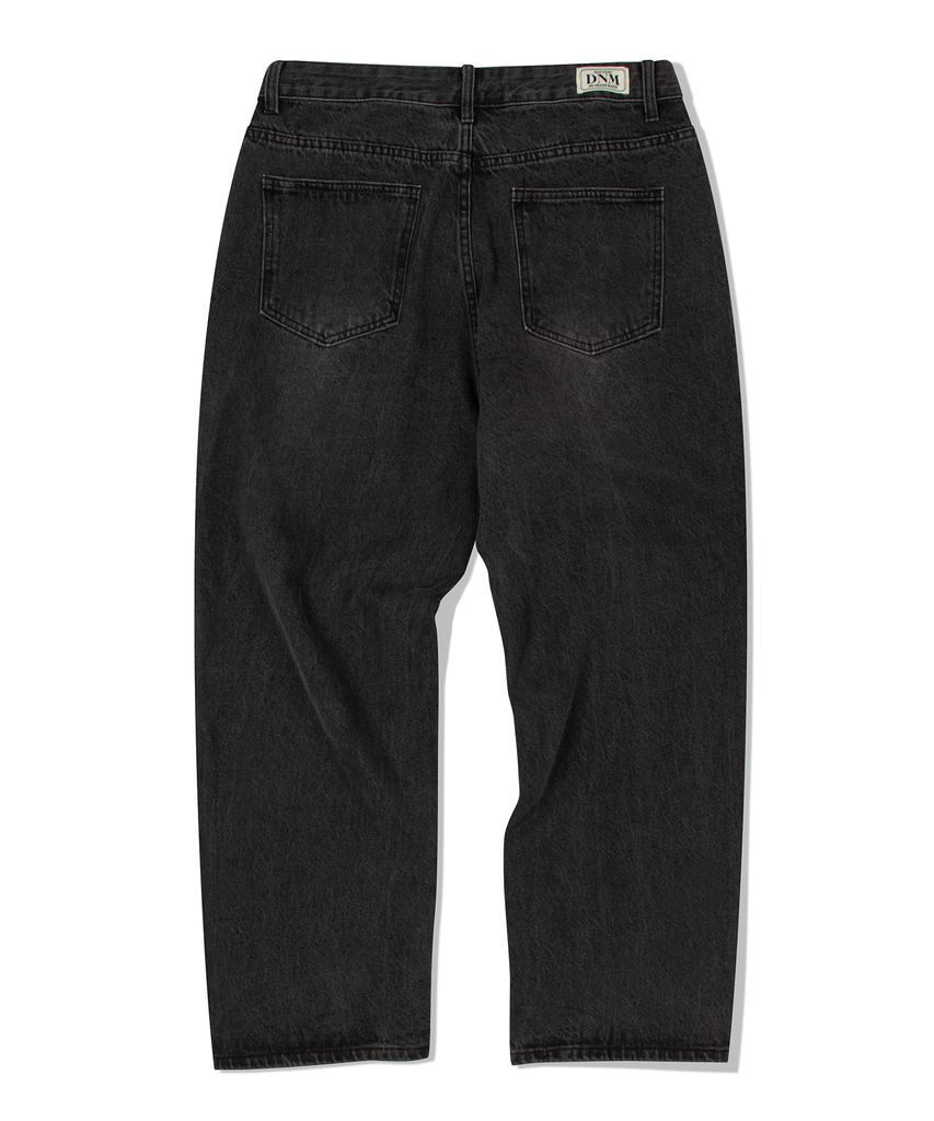 DE GRAND MATIN Wide One Tuck Denim Pants_Black