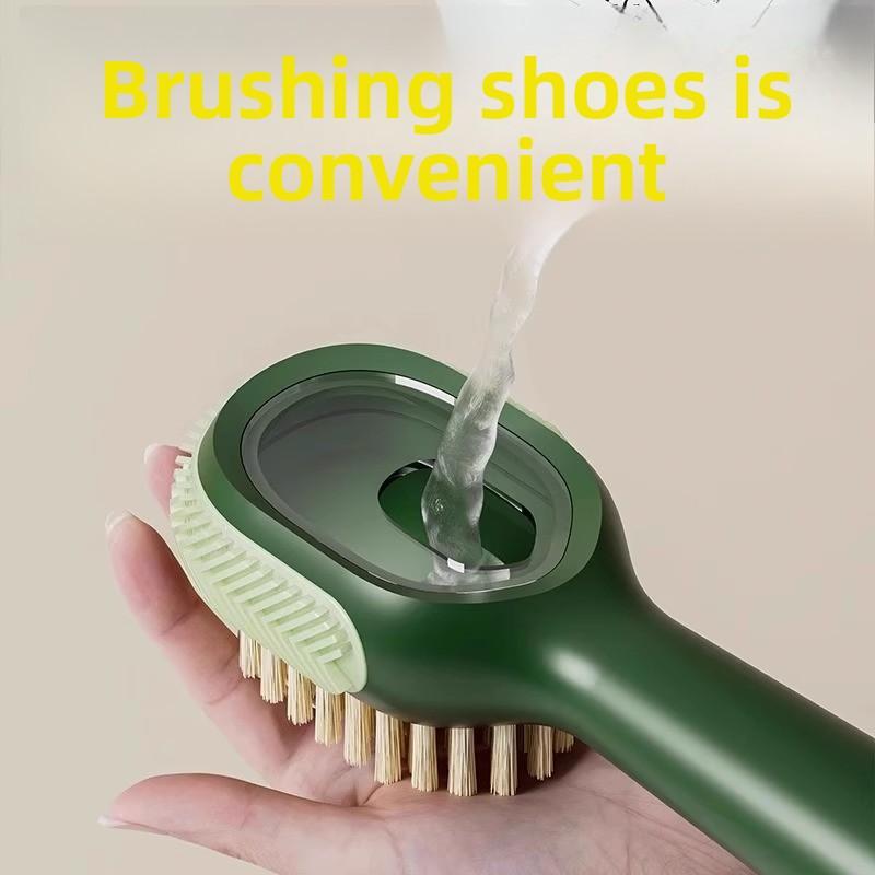 

Multi-functional Household Pressing Liquid Out of The Laundry Does Not Hurt Shoes Cleaning Brush Regular 1pc зелений