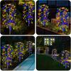 Solar LED String Light For Outdoor Solar Powered Willow Trees Lights 100LED 160LED 200LED Decorative Lights Garden Terrace Path