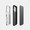Source Factory Color Floral Heat Transfer Double-layer Film Magnetic Suction Apple 17 Mobile Phone Case Magsafe Protective Case