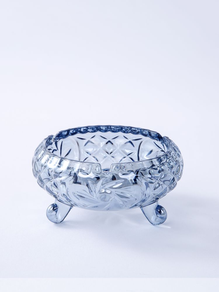 Home Crystal Glass Ashtray Fashionable and Creative Personality Living Room, Bedroom Coffee Table Office Ashtray