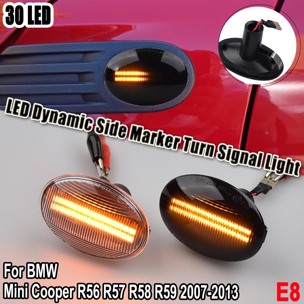 Repeater Blinker Sequential Light for MINI Cooper R56 R57 R58 R59 CL-R56-LSM-SM LED Dynamic Side Marker Turn Signal Light