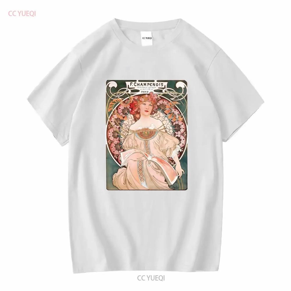 Art Nouveau shirt Reverie based on Alphonse Mucha aesthetic t boho hippie vintage painting artsy long or short sleeves vintage