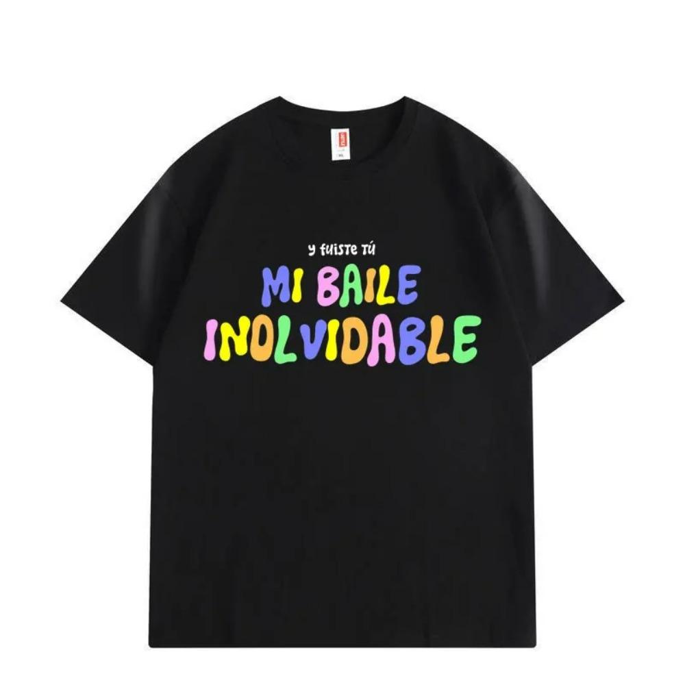 

Rapper Bad Bunny Merch T-Shirt Unisex Clothing Harajuku Hip-Hop Pop Music T-Shirt Fashion Y2K Style Short Sleeve T-Shirt Tops S разноцветный