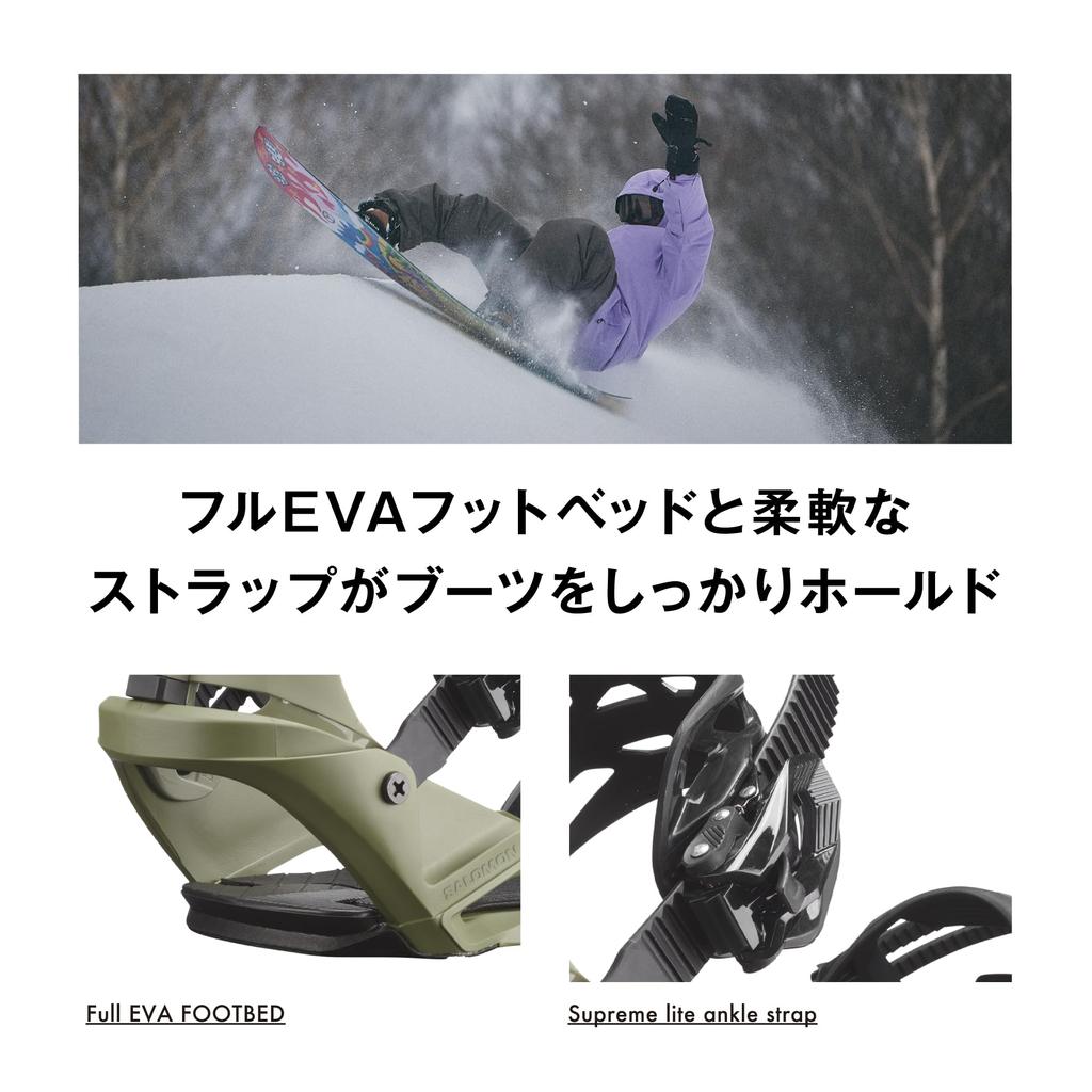 SALOMON Snowboard Bindings, Unisex (Men's & Women's), RHYTHM BLACK, Size M, L41777400