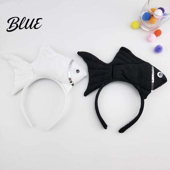 Fischkostüm Kopfschmuck Goldfisch Stirnband Design Haarreif Verstellbar Cosplay Requisiten Partykleid