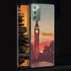 Drapeau Royaume-Uni Londres Étui pour Samsung Galaxy Note 20 Ultra 10 Lite 9 8 A12 A52 A51 S20 FE A50 A21s Noir Coque de Téléphone Souple
