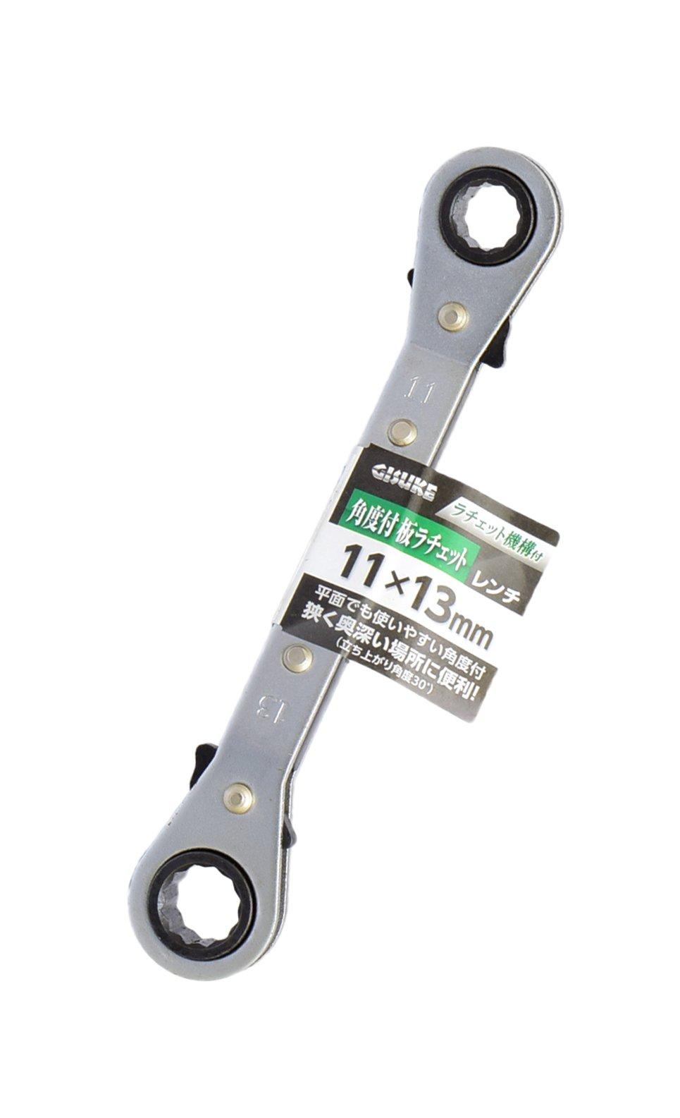 

Takagi GISUKE Plate Ratchet 11 x 13mm Wrench, Angled,