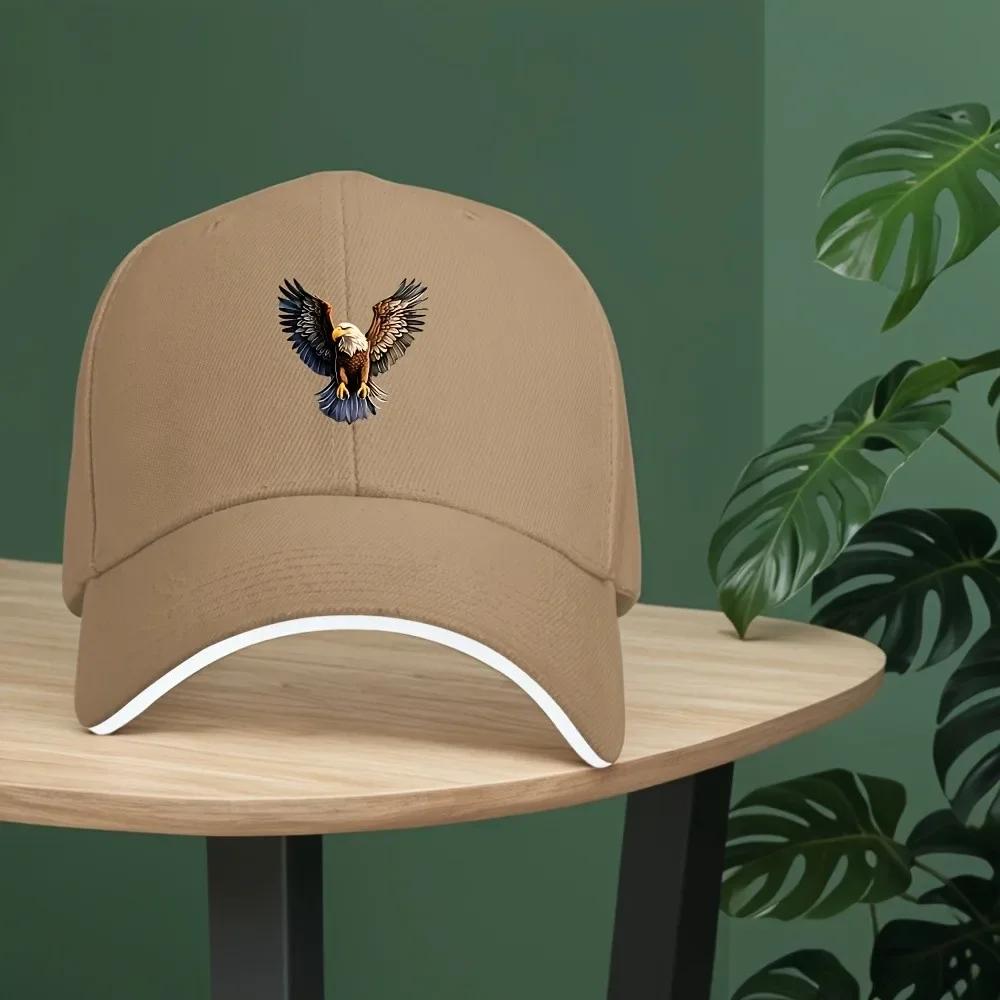 Majestic Eagle Flying Baseball Cap Unisexs Adjustable Polyester Graphic Sun Protection Casual Hat