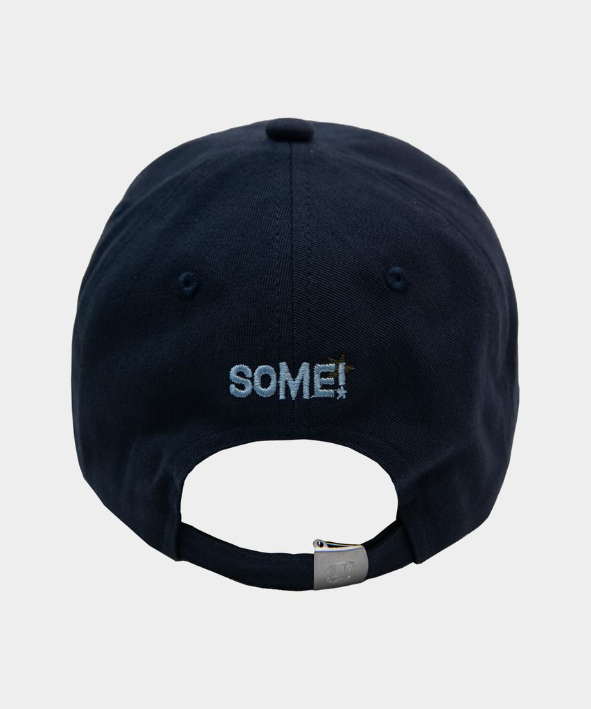 SOME PLACE Signature Symbol Logo Applique Two-Tone Layered Ball Cap _2 Colors