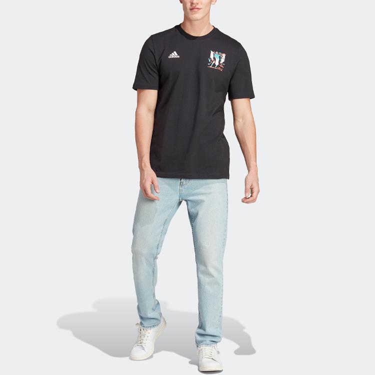 Adidas Messi Soccer Jerseys Men's Black Moderate Straight Fit (Unisex) Soccer Jerseys HT5182