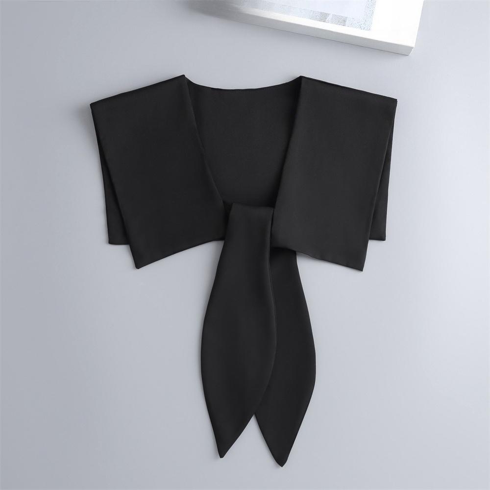 Women Lace Shirt Detachable Collar Wraps Blouse Tops Lapel Fake Collar Shawls Ladies Dress Small Cape Fuax Cols Decor