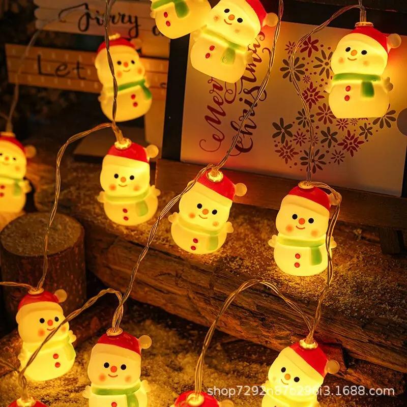 LED String Lights Christmas Hat Snowman Decoration Lights Christmas String Lights