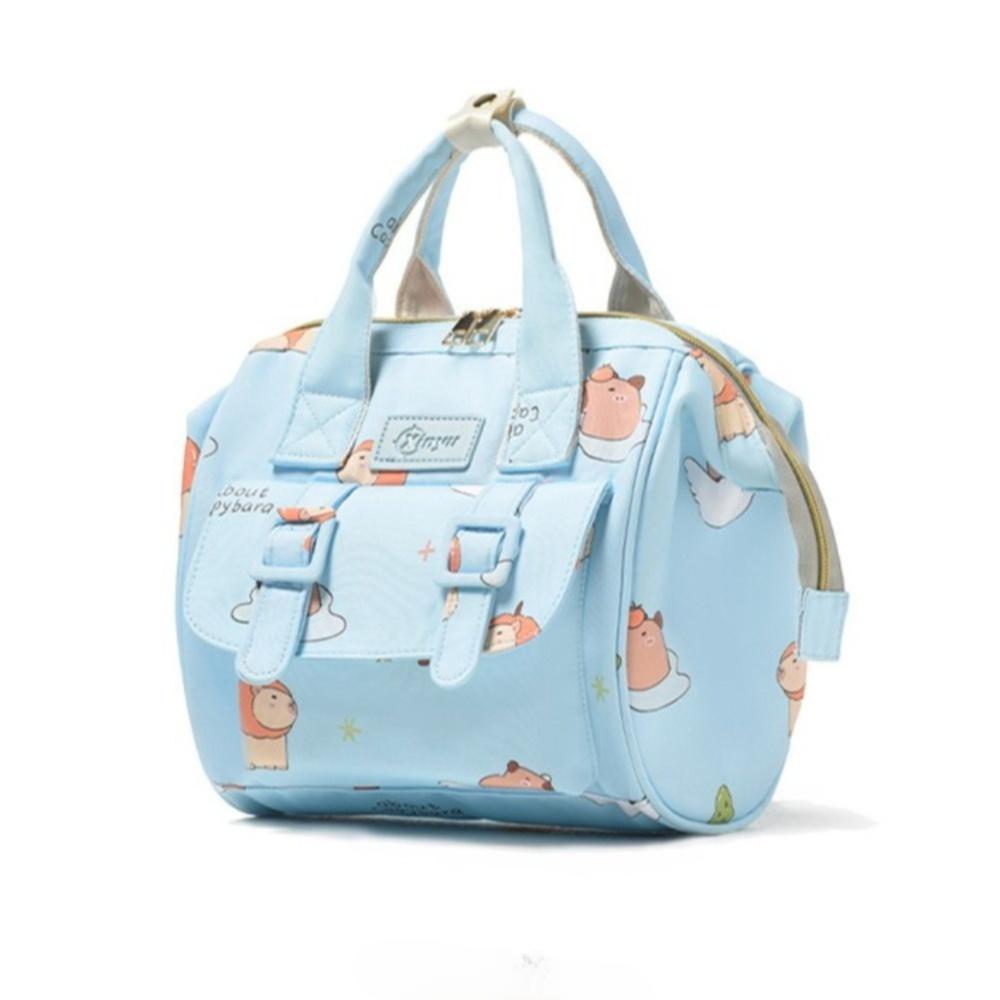 Large Capacity Travel Backpack Cartoon Print Diaper Bag New Breastfeeding Bag