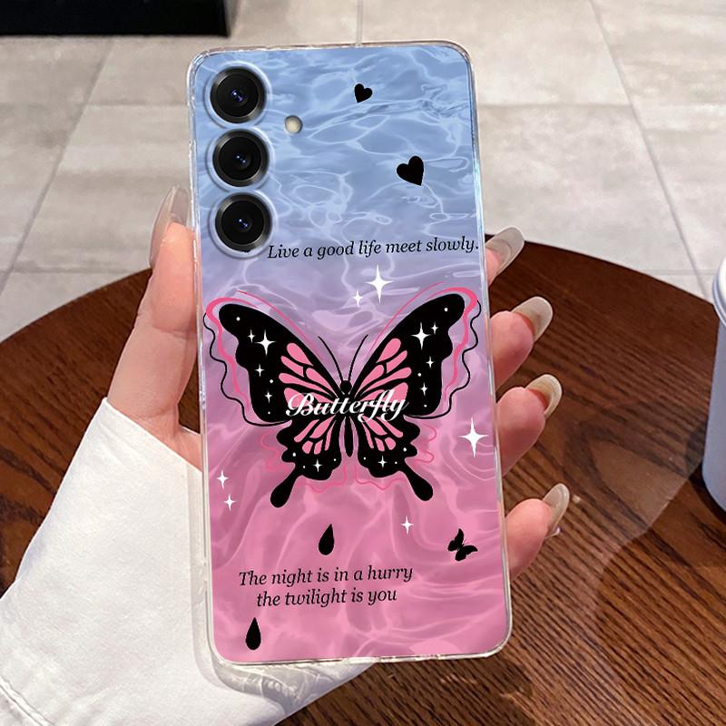 For Samsung Galaxy S25 FE S25 Edge S25 Slim S25+ Cases Clear Soft TPU Back Cover For Samsung S25 Plus Cute Rabbit Cat Phone Case