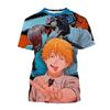 Chainsaw Man 3D Printed Short Sleeve, Suitable for Anime Conventions/