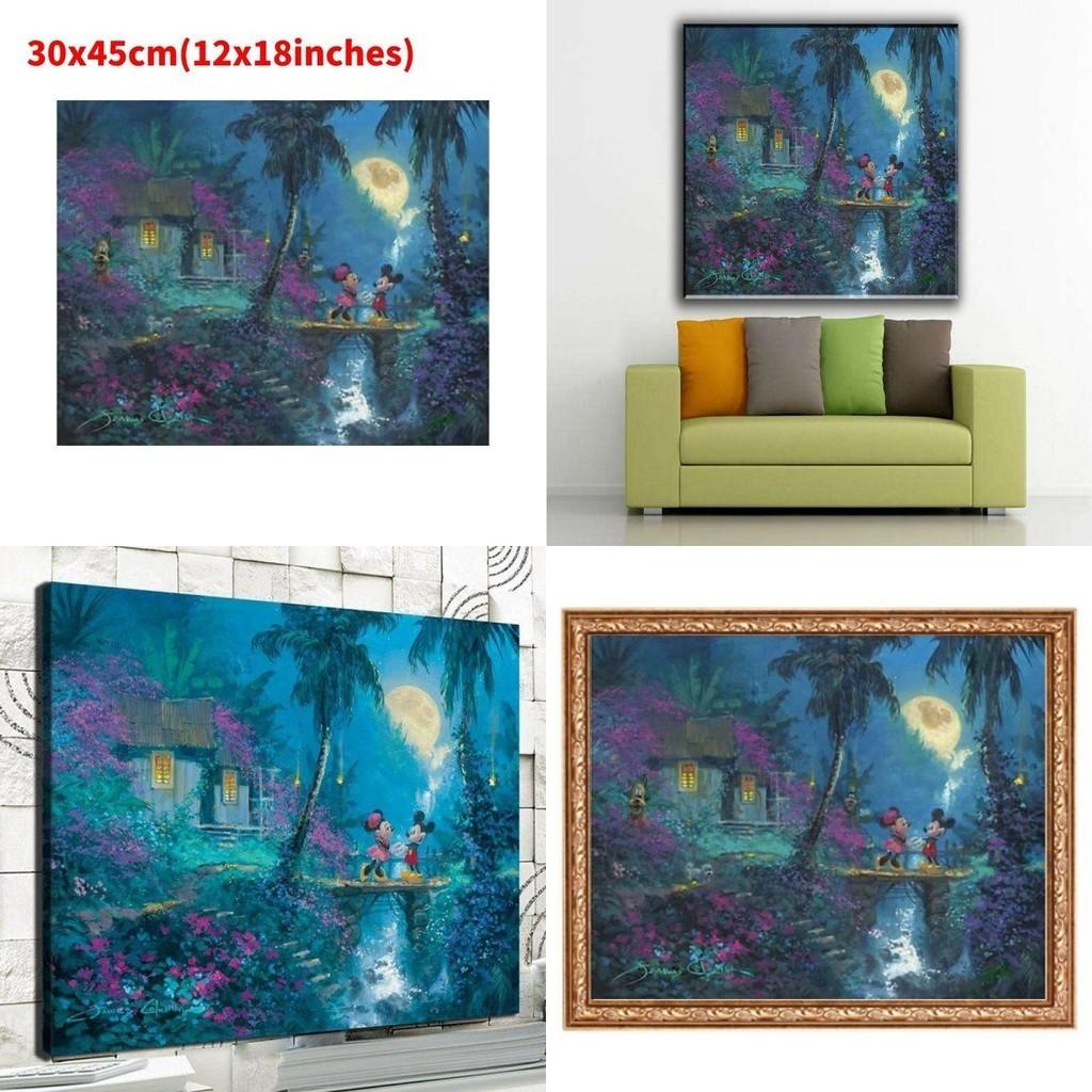 Meerjungfrauen-Prinzessin Leinwand-Wandkunst Modernes Märchen Schlafzimmer Kinderzimmer Dekorative Malerei Kernmaterial