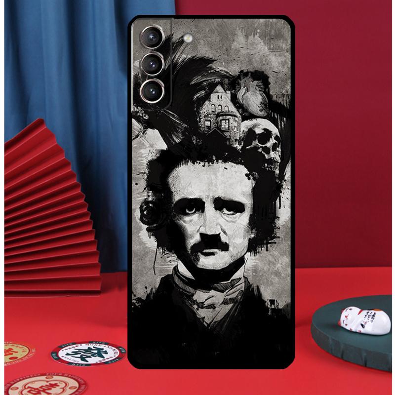 Edgar Allan Poe Phone Case For Samsung Galaxy S25 S24 Ultra S9 S10 S20 S21 S22 S23 Plus S24 FE Back Cover