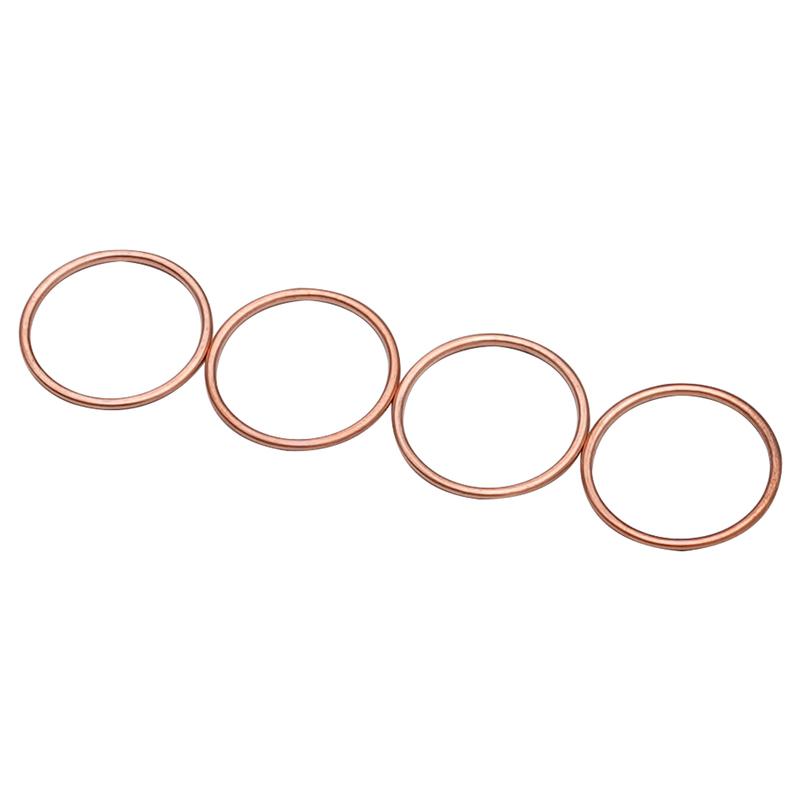4 PCS Motorcycle Exhaust Pipe Gasket For Kawasaki ZX1400 ZZR1400 2006-2017 KX250 -2026 KX250F 2004- KX250X -2026