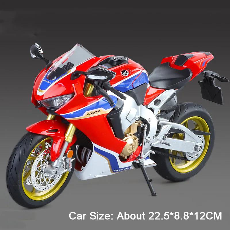

Large 1:9 Honda GL1800 CBR1000RR Motorcycle Model Toy Metal Diecast Wheel Steering Shock Absorption Hobby Gifts for Kids