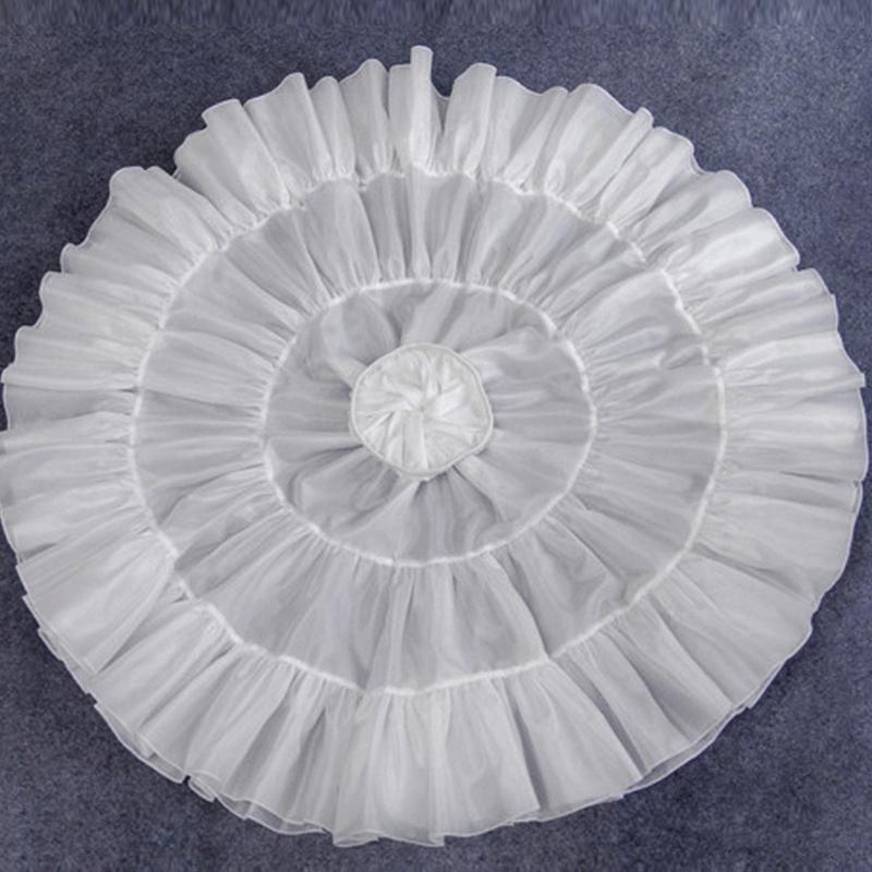 A-line Petticoat Crinoline Slips Wedding Accessories White Tutu Skirt 50s Vintage Puffy Underskirt for Lolita Costume