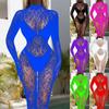 Flirtatious Women's See Through Romper Fishnet Mesh Bodysuit Stocking Tights