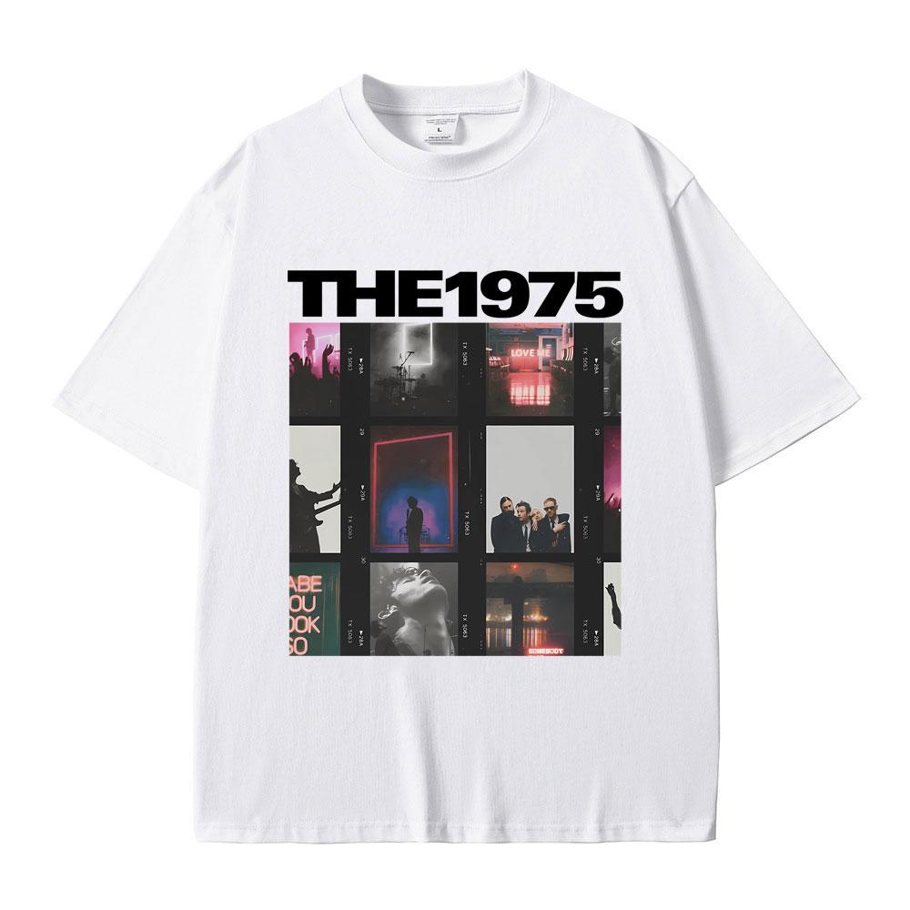 Britská indie alternativní rocková kapela The 1975 Grafické tričko Pánské Vintage Gotická trička Pánské Dámské Ležérní Oversized Tričko Topy