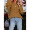 Autumn and winter new hairball knitted sweater loose long sleeve pullover sweater women's clothing