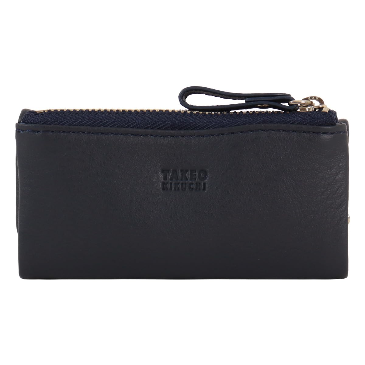 

Key Case 4 Rows Genuine Leather Coin Purse Reading Navy [Takeokikuchi] Men s TKW-00241 [41]