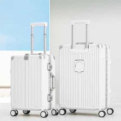 Yongsheng Aluminium Kofferset: 20-Zoll-Kabine, 24-Zoll-Trolley, 28 Zoll großes Fassungsvermögen, Absturzsicherung, mit Passwortsperre