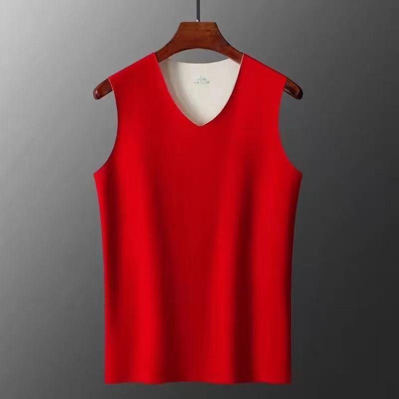 

Мужской бесшовный быстроразогревающийся терможилет - двухсторонняя шлифовка, однотонный, осенняя одежда L