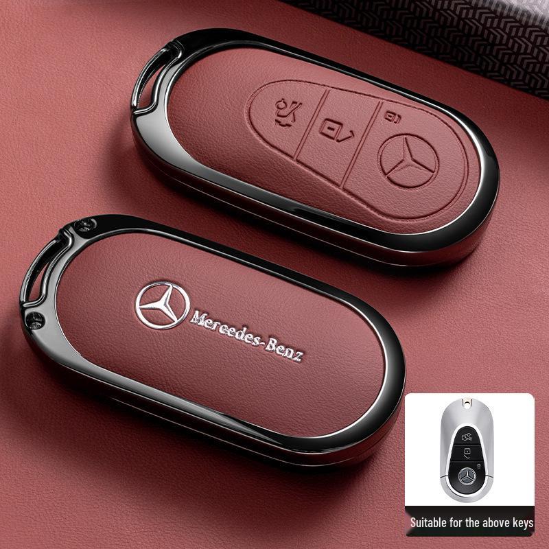 Premium Key Case for Mercedes-Benz E300L: Fits E-Class, C-Class, C260L, C200L, A200L, GLC300L