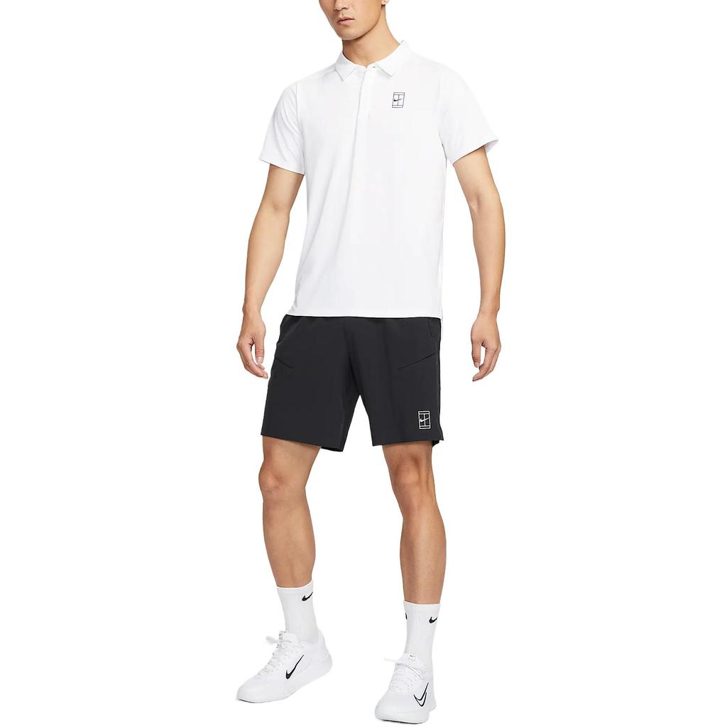 Nike Court Advantage Dri-Fit Fashion Comfortable Casual Solid Color Short Sleeve Quick-Dry T-Shirt Men Tops White FZ6908100