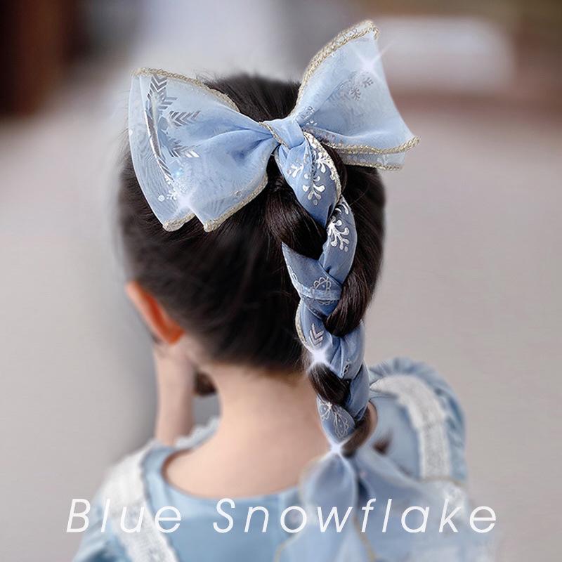 Colorful Bow Braided Hairband for Girls – Princess Ribbon Hairpin Accessory