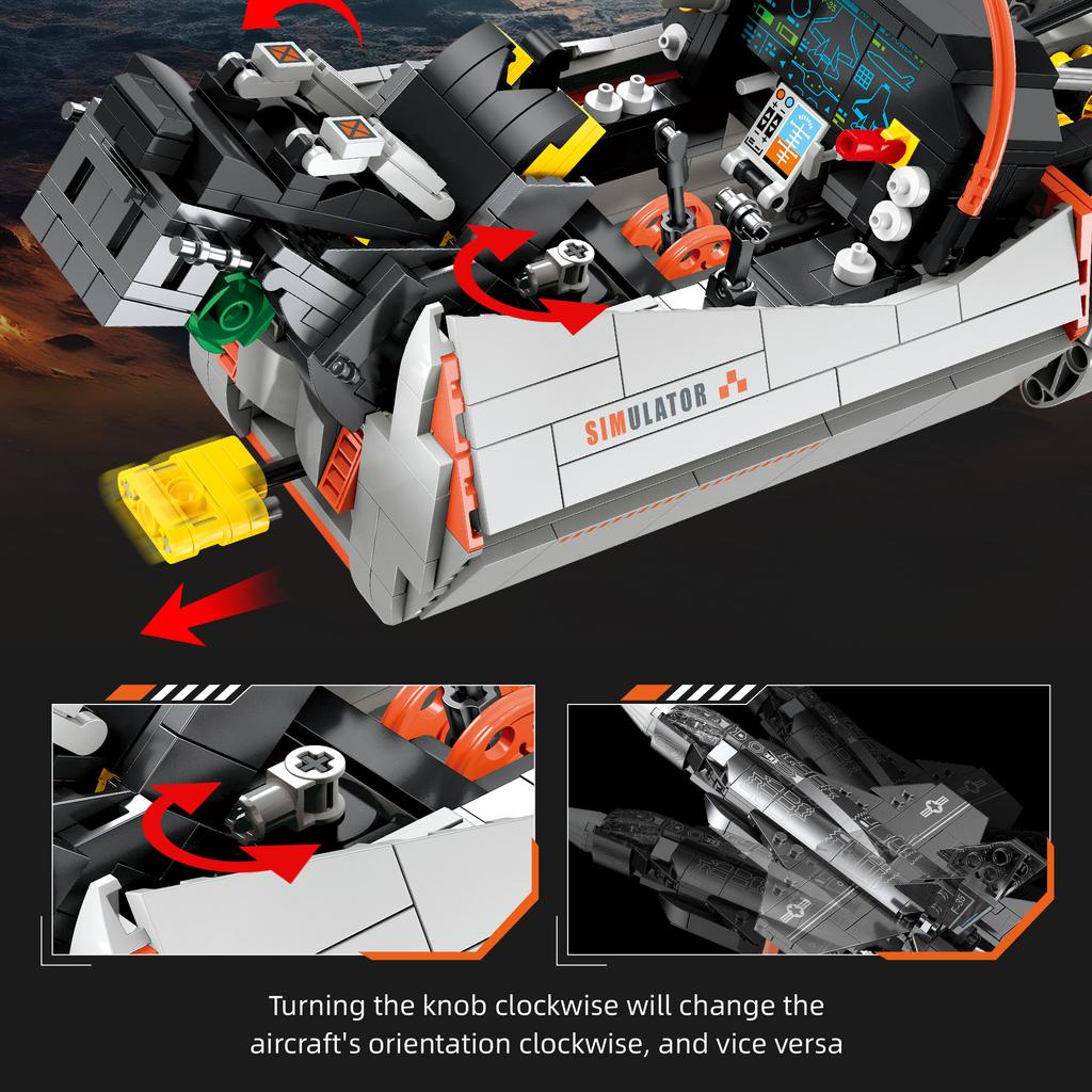 941Pcs Model Building Toy F35 Fighter Jet Simulator Moc Building Blocks Set Toy Airplane Ornament Kids Birthday Toy Gift
