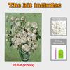 DIY Flower Pearl Art Painting for Home Wall Decor Pearl Gem Paintings Picture Arts Craft  for Adults/Beginners Gift Idea Home Decor Without Frame