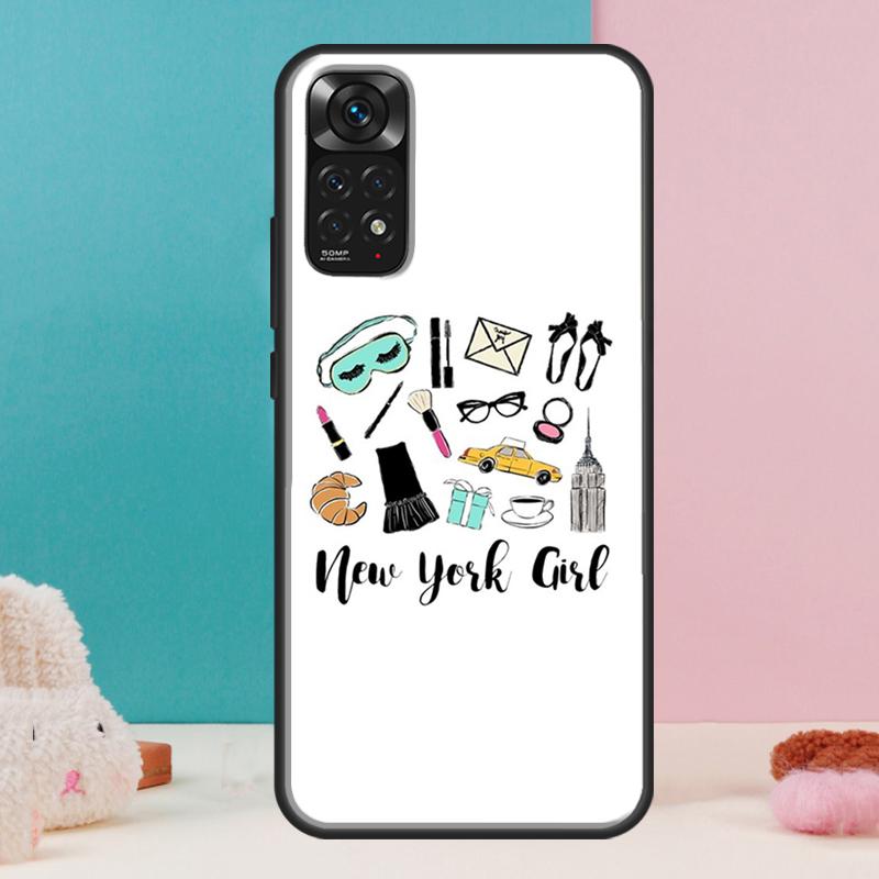 New York Girl Case For Xiaomi Redmi Note 14 13 Pro 12 11 9 10 9S 10S 11S 12S Redmi 14C 13C 10C 12C Cover