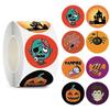 500 Halloween Cartoon Self-Adhesive Stickers: Funny Decoration Labels for Kids' Holiday Activities